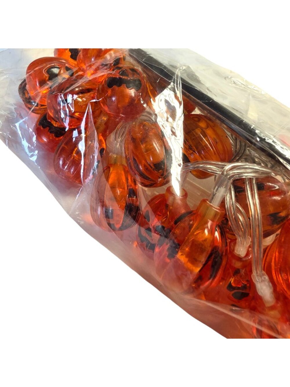 Halloween Pumpkin LED String Lights Orange Jack O Lantern Battery Operated New - Picture 5 of 5